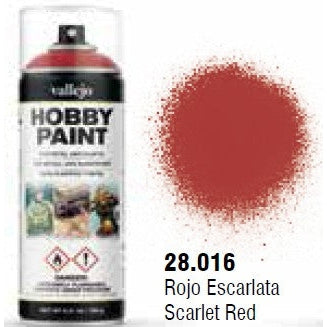 Scarlet Red Fantasy Solvent-Based Acrylic Paint 400ml Spray