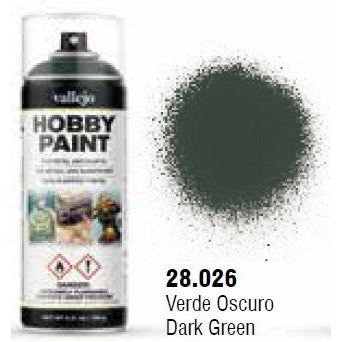 Dark Green Fantasy Solvent-Based Acrylic Paint 400ml Spray - Fusion Scale Hobbies