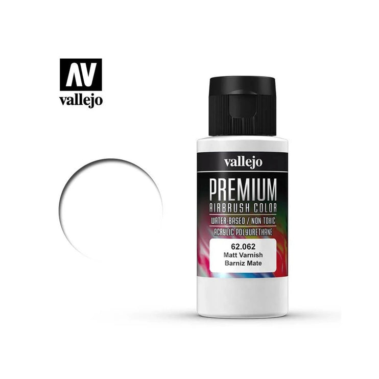 Vallejo Premium Color Matt Varnish 60ml Bottle