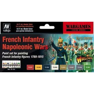 17ml Bottle Wargames French Infantry Napoleonic Wars Model Color Paint Set (8 Colors) - Fusion Scale Hobbies