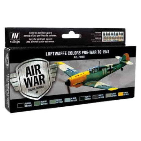 17ml Bottle Luftwaffe Pre-War to 1941 Model Air War Paint Set (8 Colors) - Fusion Scale Hobbies