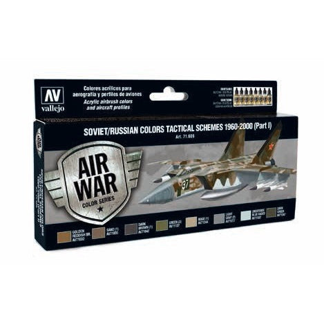 17ml Bottle Soviet/Russian Tactical Schemes 1960-2000 Part I Model Air War Paint Set (8 Colors) - Fusion Scale Hobbies