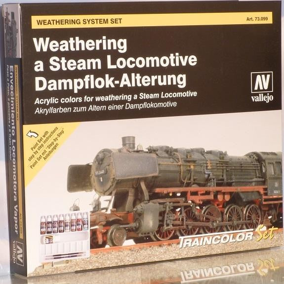17ml Bottle Weathering Steam Locomotive Model Color Paint Set (8 Colors & 30ml Matt Varnish) - Fusion Scale Hobbies