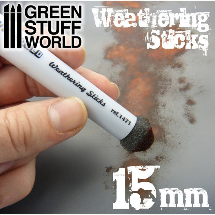 Green Stuff World Weathering Brushes 15mm - Fusion Scale Hobbies