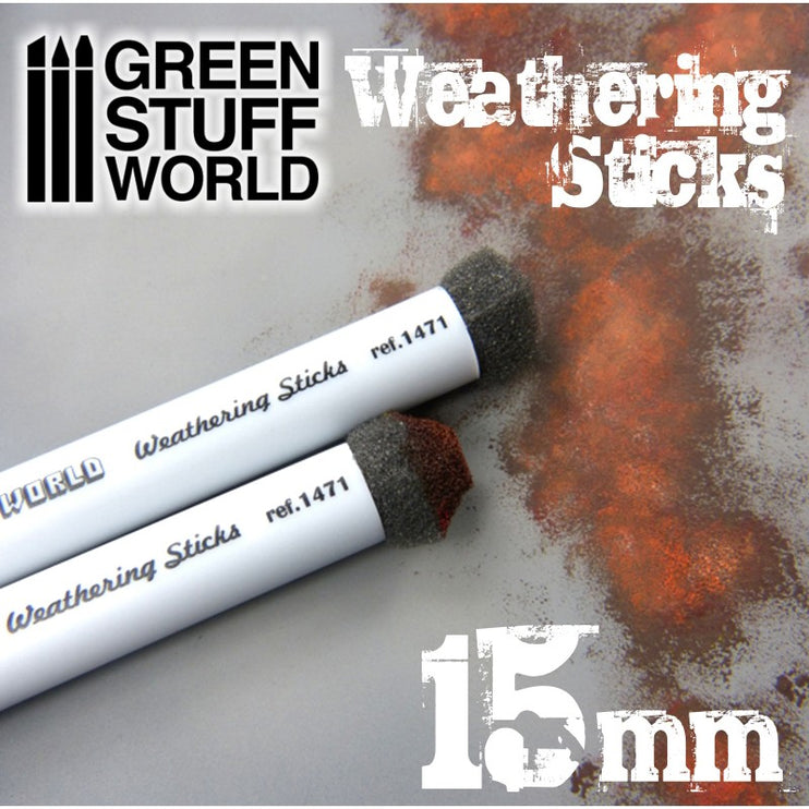 Green Stuff World Weathering Brushes 15mm - Fusion Scale Hobbies