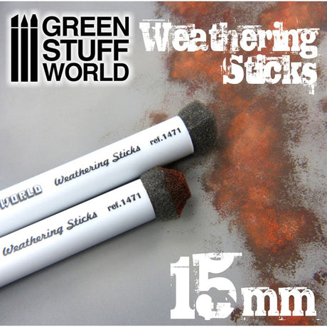 Green Stuff World Weathering Brushes 15mm - Fusion Scale Hobbies