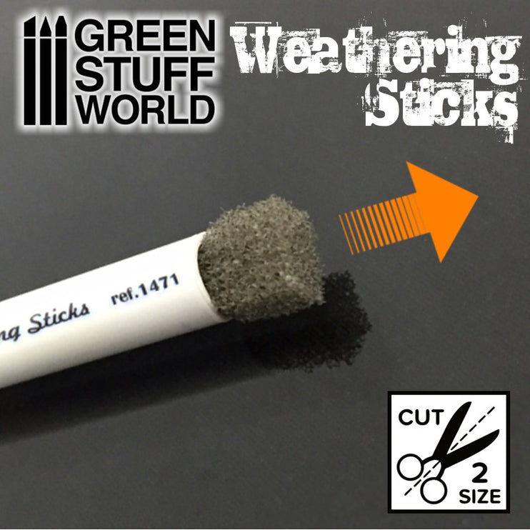 Green Stuff World Weathering Brushes 15mm - Fusion Scale Hobbies