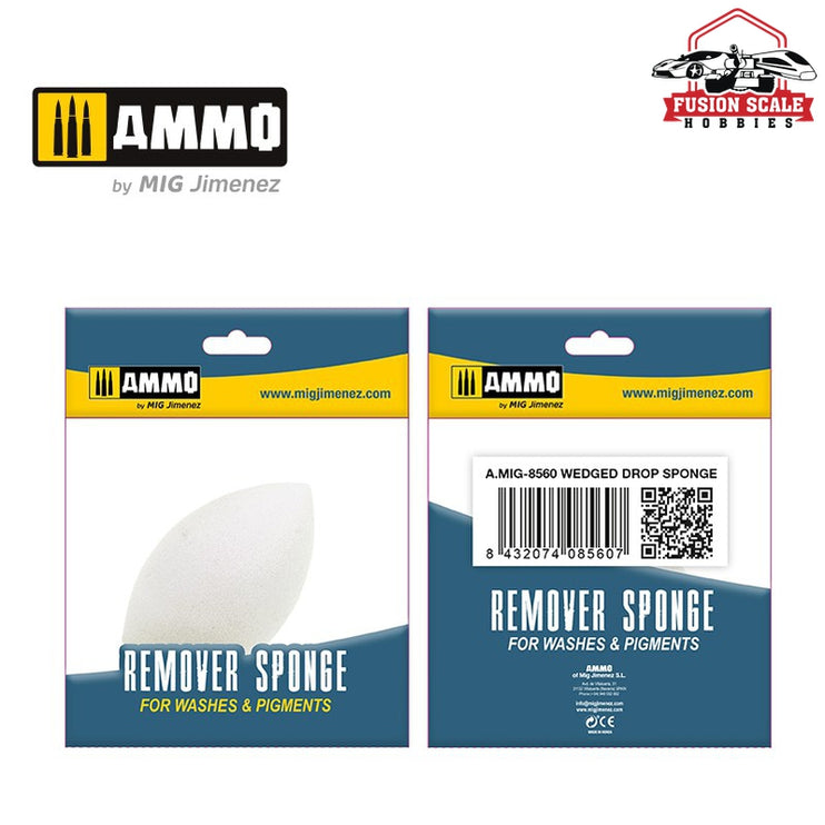 Ammo Mig Jimenez Wedged Drop Sponge AMIG8560 - Fusion Scale Hobbies