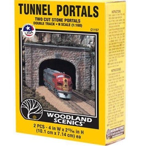 Woodland Scenics N Double Cut Stone Portal/2pk