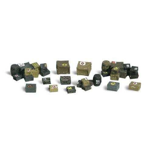 HO Scenic Accents Assorted Crates (12) - Fusion Scale Hobbies