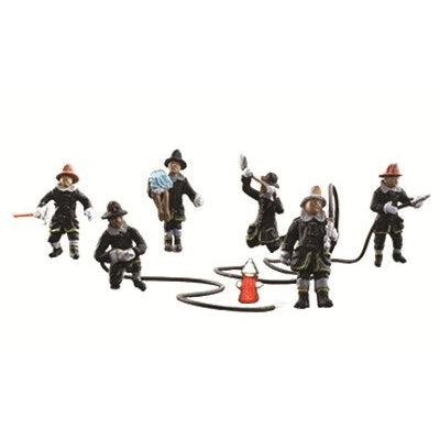 HO Scenic Accents Rescue Firefighters (6) - Fusion Scale Hobbies