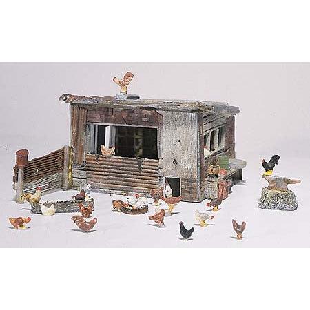 HO Scenic Detail Kit- Chicken Coop - Fusion Scale Hobbies