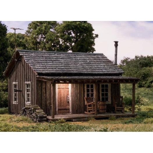 Woodland Scenics N Scale Rustic Cabin (Lit) Built and Ready