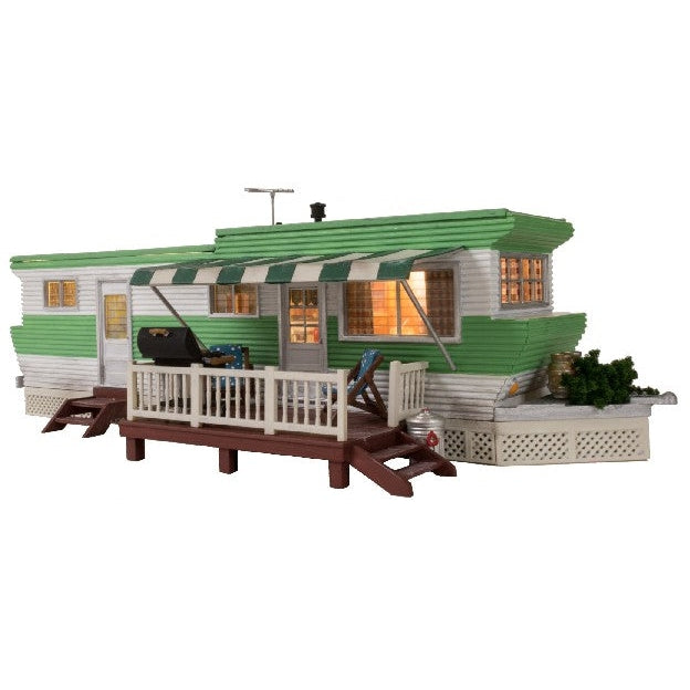 Woodland Scenics O Scale Grillin' & Chillin' Trailer (Lit) Built and Ready