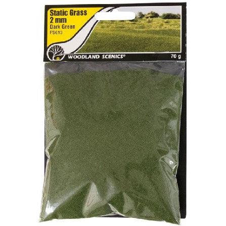 Woodland Scenics Static Grass Dark Green 2mm