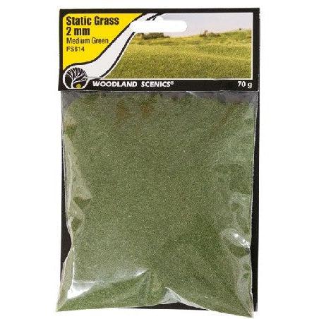 Woodland Scenics Static Grass Medium Green 2mm